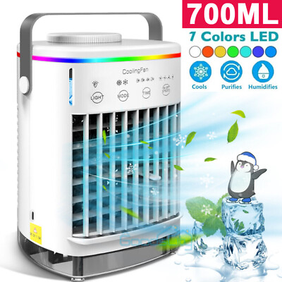 #ad 4 in 1 Portable Air Cooler Fan Humidifier AC Air Conditioner Unit Air Cooler Fan $57.67