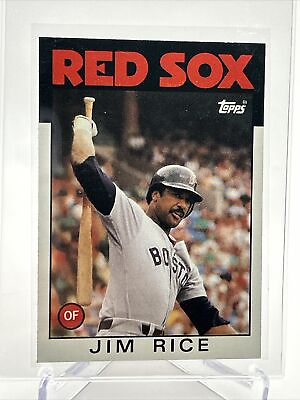 #ad 1986 Topps Jim Rice Baseball Card #320 NM Mint FREE SHIPPING $1.25