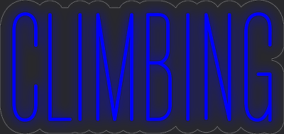 #ad Climbing Blue 24x12 inches Neon LED Sign Decor Wall Lights Brighten Up Store $343.99