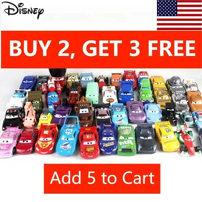 #ad Disney Pixar Cars Lightning McQueen 1:55 Diecast Metal Model Car Toy Gift Kids $13.99