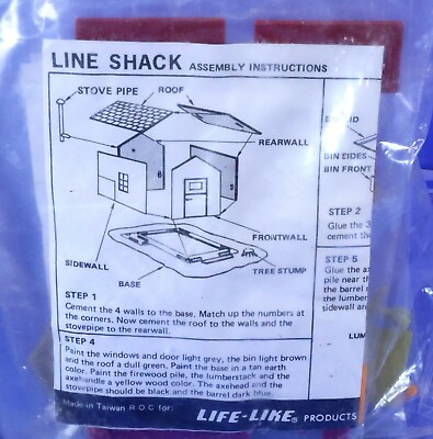 #ad Life Like HO Scale Line Shack Building Kit $7.99