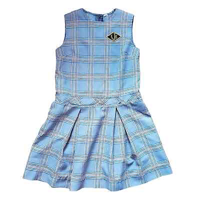 #ad Vintage Plaid A Line Sleeveless Academia School Dress Women#x27;s Size 6 $45.00