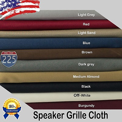 #ad All Colors Stereo Speaker Grill Cloth Fabric 36quot; x 66quot; 16.5 Square Feet FT 3D US $14.99