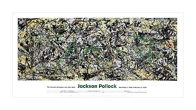 #ad Jackson POLLOCK Lucifer Action Painting MOMA Museum Poster 20 x 40 $46.50
