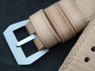 #ad Handmadequot;Naturo2quot; natural leather watch strap VDB Panerai GPF 282726 2422mm $90.00