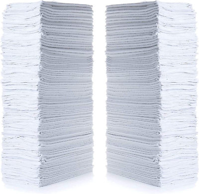 #ad 79142 Shop Towels 14quot;X12quot; Pack of 150 Cotton White $49.99