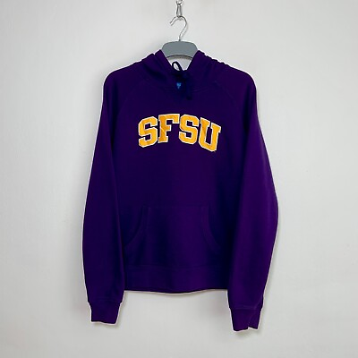 #ad Champion San Francisco University Women Hoodie Pullover Purple Size L GBP 24.99