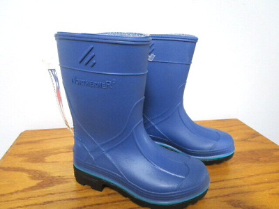 #ad Northerner Kids Rubber Rain Snow Waterproof Muck Boots Size 9 Blue Made in USA $29.99