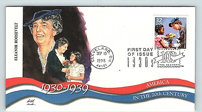 #ad Cleveland OH Eleanor Roosevelt FDC Stamped Envelope 1998 First Lady fdc17 $7.00