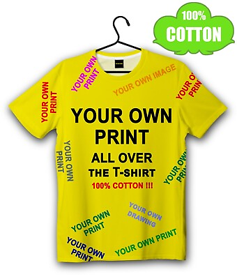 #ad Custom print design t shirt your own image special unique printing self designed $21.58