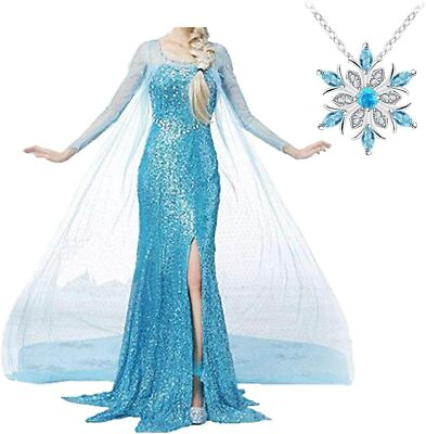 #ad Big On Sale Princess Adult Women Coronation Dress Costume Cosplay … $83.98
