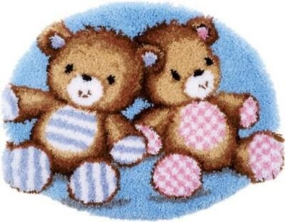 #ad Diy Needlepoint Carpet Embroidery quot;Teddy Bearsquot;. Embroidery Kit. Unprinted $135.00