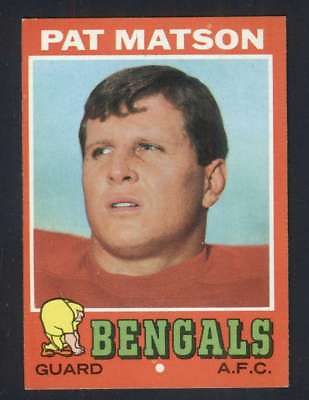 #ad 1971 Topps #72 Pat Matson EXMT RC Rookie Bengals 63538 $1.73