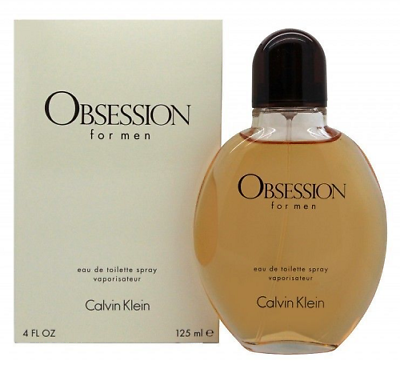 #ad Obsession by Calvin Klein 4 4.0 oz EDT Cologne for Men New In Box $23.78