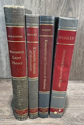 #ad Vintage Series in Mechanical Engineering McGraw Hill Lot of 4 Kinematics Shigley $109.95