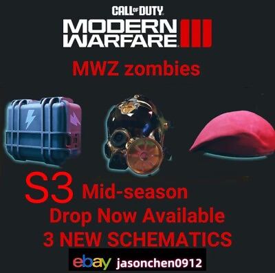 #ad COD MW3 zombies S3 schematics DeadWireDetonator GoldenMaskFilter Sergeant#x27;sBeret $10.00