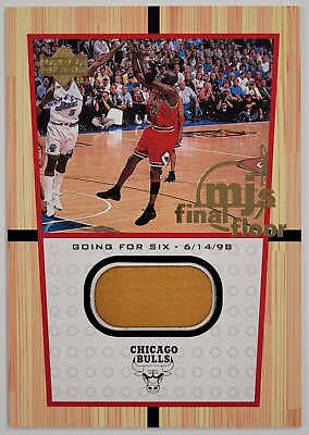 #ad Michael Jordan 2000 01 UD Upper Deck MJs Final Floor Jumbo #FF9 Game Used Floor $199.23