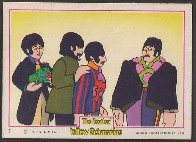 #ad ANGLO THE BEATLES YELLOW SUBMARINE 1968 #01 QUALITY CARD GBP 39.99
