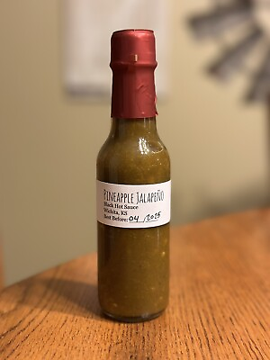 #ad Pineapple Jalapeño Hot Sauce Homemade Home bottled Black Hot Sauce $9.99