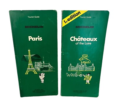 #ad Vintage Michelin Tyre Tourist Guide Books Paris Chateaux of the Loire France Lot $22.00