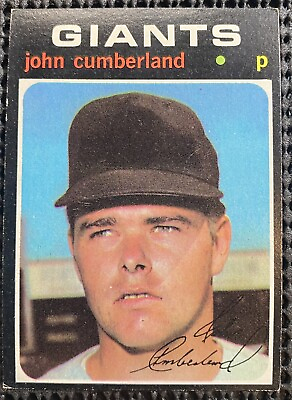 #ad 1971 Topps Baseball John Cumberland #108 ExMT $1.75