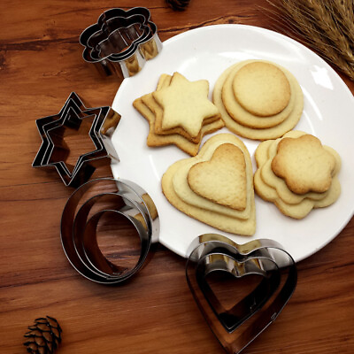#ad 1 Set Cookie Cutter Set Stainless Steel Cookie Cutter Mould for Baking Caps ⟡ $2.29