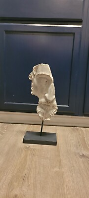 #ad Marcus Aurelius Roman Emperor Stoic Philosopher Half Face Sculpture $43.00