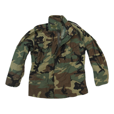 #ad USGI Woodland Camoflauge M65 Field Jacket Coat Medium Regular $75.00
