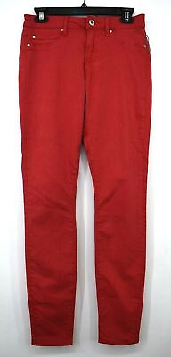#ad Articles Of Society Womens Red 5 Pocket Comfortable Skinny Fit Denim Jeans 27 $27.09