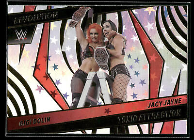 #ad 2022 Revolution WWE Gigi Dolin Jacy Jayne TOXIC ATRACTION ASTRO PARALLEL SP #142 $7.99