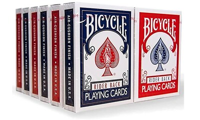 #ad 12 New Decks Bicycle Playing Cards Rider Back........ $23.64
