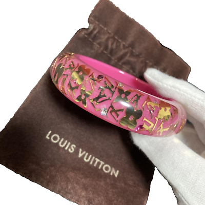 #ad LOUIS VUITTON Inclusion monogram bracelet bangle Auth Bracelet Pink $190.00