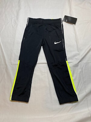 #ad Nike Unisex Kids Elastic Waist Pockets Black Sweat Pants Size 4 $21.49