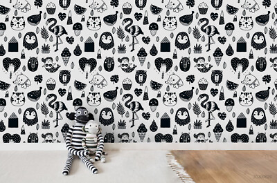 #ad 3D Cute Pattern Wallpaper Wall Mural Removable Self adhesive Sticker 727 AU $349.99
