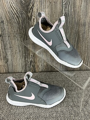 #ad #ad Nike Flex Runner PS Kids Gray Pink Unisex Size 11.5 Shoe School Slide AT4663 018 $10.00