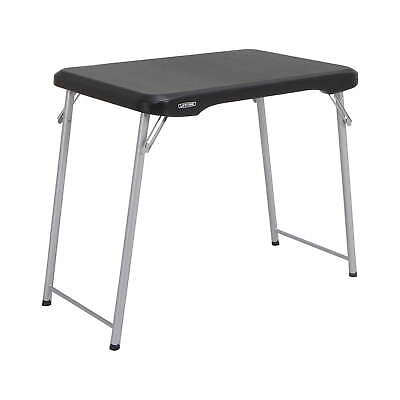 #ad 30 inch Personal Rectangle Folding Table Indoor Outdoor Black 80668 $33.29