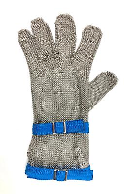#ad Saf T Gard Unisex Adults Blue Large Stainless Steel Mesh Safety Glove GU 502 $149.50