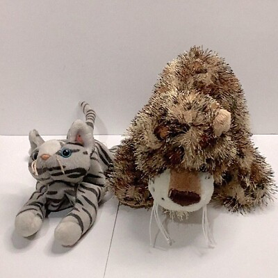 #ad Plush Lot Leopard and cat Stuffed Animal Sale $18.00