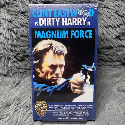 #ad Magnum Force VHS 1987 Dirty Eastwood Warner Home Factory Sealed Watermark NIP $9.99