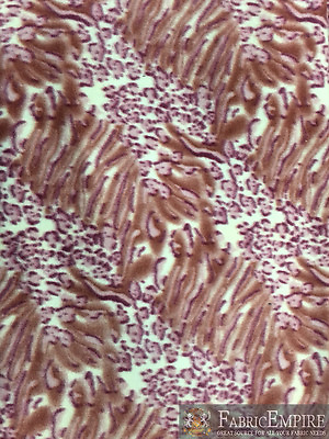 #ad Fleece Printed Fabric * MIXED ANIMAL PRINT * 58quot; Wide SOLD BY THE YARD $6.90