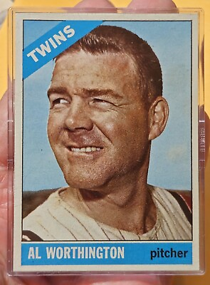 #ad 1966 Topps Vault Proof Al Worthington #181 Minnesota Twins blank back sample. $49.99