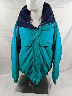 #ad NEW CB Sports Size XL Outdoors Winter Coat Jacket Teal NOS 80s Vintage Ski $16.95