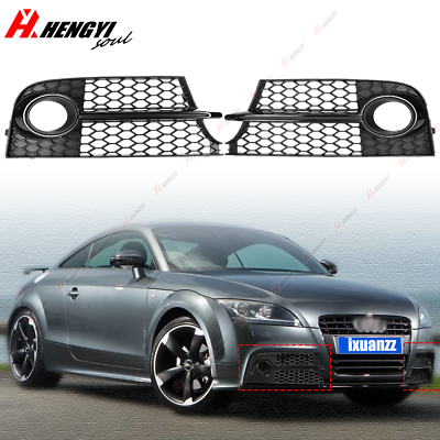 #ad For AUDI TTS MK2 2011 2014 Pair Car Front Bumper Fog Light Grill Honeycomb Style $66.49