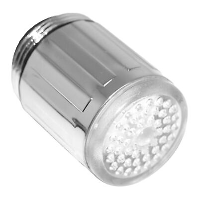 #ad 2X LED Temperature Sensitive Light up Faucet Kitchen Bathroom Glow Water Saving $12.14