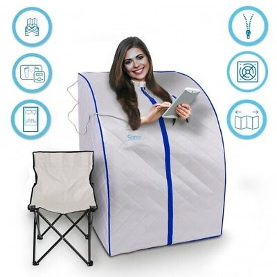 #ad SereneLife Portable Infrared Cabin Personal Detox 120V Indoor SLISAU20SL $260.99