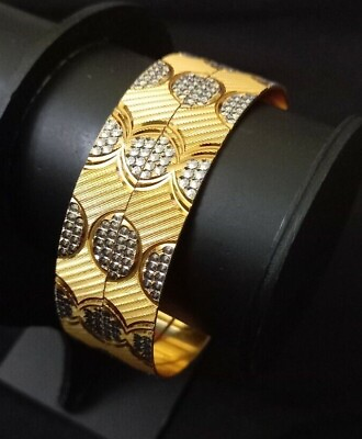 #ad 2PC Indian Bollywood Ethnic Gold Plated Jewelry Fashion Bangles Bracelets Set $16.00