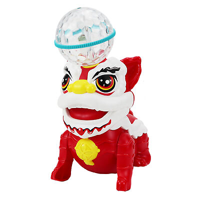 #ad Music Animal Toys Head Ball Spinning Toy with Light and Music Chinese Dancing $19.54