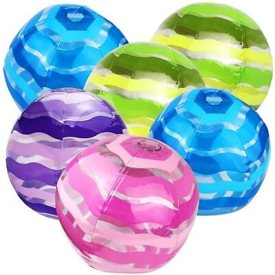 #ad Beach Balls Bulk – Striped Beach Balls for Kids amp; Adults – 6 Beach Balls in 4... $26.82