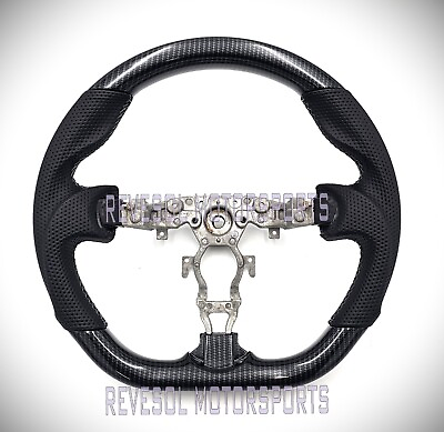 #ad REVESOL Hydro Dip Carbon Fiber Steering Wheel for 2009 2021 NISSAN 370Z NEW $269.00