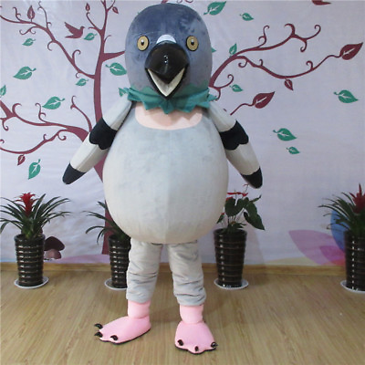 #ad Halloween Big Bird Pigeon Mascot Costume Suits Fancy Dress Adults Size Free Ship $394.78